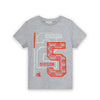 Boy's Authentic 25 Printed Crew Neck Short Sleeve T-Shirt Grey