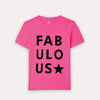 Girl's Fabulous Flock  Printed Crew Neck Short Sleeve T-Shirt