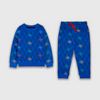 Adidas Allover Printed Royal Blue  Tracksuit