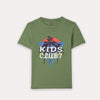 Kc7 Printed Crew Neck Short Sleeve T-Shirt-Olive Green