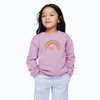 Embroider Colorful Sherpa Crew Neck Full Sleeve Sweatshirt