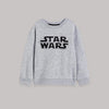 Stars War HD Printed Crew Neck Sweatshirt-Grey