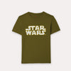 Boy's Star Wars Printed Crew Neck Short Sleeve T-Shirt-Olive Green