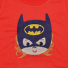 Batman Embroidered  Crew Neck Sweatshirt-Red