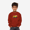 Burgundy Truck Embroidered Crew Neck Sweatshirt