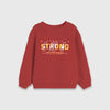 Strong Burgundy Crew Neck Sweatshirt