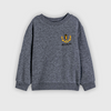 Wildlife Embroidered  Crew Neck Sweatshirt