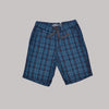 Cotton Checked Shorts with Back Pocket