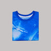 Grg Sublimation  Crew Neck Short Sleeve T-Shirt-Blue