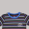 Good Vibes Multi Stripe  Crew Neck Short Sleeve T-Shirt