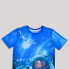 Grg Sublimation  Crew Neck Short Sleeve T-Shirt-Blue