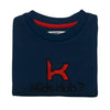 Embroidery Kidsclub7 Crew Neck Full Sleeve Sweatshirt-Navy