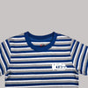 KC7 HD Print Multi Stripe Crew Neck Short Sleeve T-Shirt