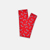 Glasses  Allover Printed Leggings Red