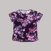 Floral Printed Crew Neck Short Sleeve T-Shirt