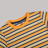 Multi Stripe Crew Neck Short Sleeve T-Shirt-Mustered