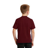 Boys Gamer Printed Crew Neck Short Sleeve T-Shirt-Maroon