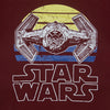 Boy's Star Wars Printed Crew Neck Short Sleeve T-Shirt-Maroon