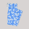 Girl's Heart Printed Jersey Trouser-Sky Blue