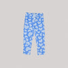 Girl's Heart Printed Jersey Trouser-Sky Blue