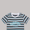 Multi Stripe Surfing Crew Neck Short Sleeve T-Shirt