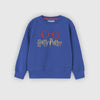 Harry Potter Embroidery Crew Neck Full Sleeve Sweatshirt Navy