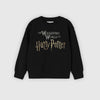 Harry Potter Crew Neck Full Sleeve Sweatshirt-Black