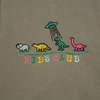 KC Dinosaur Embroidery  Crew Neck Sweatshirt