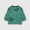 Its Game Time Allover Printed Crew Neck Sweatshirt