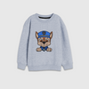 Paw Petrol Embroidered Crew Neck Full Sleeve Sweatshirt Grey