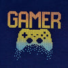 Navy Gamer  Printed Crew Neck Short Sleeve T-Shirt