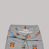 Car Allover Printed Shorts For Boys-Grey