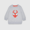 Spider Man  Embroidery Crew Neck Full Sleeve Sweatshirt