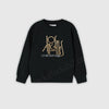 Los Angles Matelic Embroidered Sweatshirt-Black