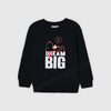 Dream Big  Crew Neck Sweatshirt-Black