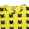 Girl's Cat Printed Crew Neck Short Sleeve T-Shirt