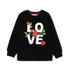 Girl's Love Crew Neck Full Sleeve Sweatshirt